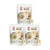 [한끼]백설 사골가득육수링 80gX3 깊은맛 조미료 한알퐁당 캠핑 휴대용 자취생 개별포장 CJ 우리집 식재료 1세트