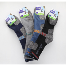 슬레진저 쿨파일 남성 등산양말 안전화양말 3켤레, 혼합3켤레