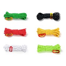 드림엑시트 빛반사 캠핑 스트링 로프 타프 로프 텐트줄 4 m, 연녹색