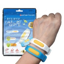 일양약품 바이바이 썸머링 (색상골고루)/모기/기피제/팔찌/퇴치/손목/발목/유모차/착용/밴드, 6개