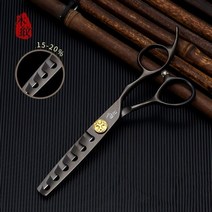 미용 이발사 가위 세트 스테인레스 6 전문 헤어 살롱 구조 절단 이발사 이발 숱이 헤어 도구, 머리카락을 15-20으로 보내다