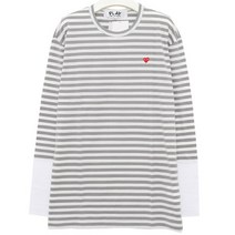 [꼼데가르송] 22FW P1T320 GRAY WHITE 티셔츠