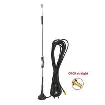 듀크 SMA/TS9/CRC9 인터페이스 3m 연장 코드 무선 라우터 무인 자동 판매기 마그네틱 소형 흡입 컵 4G 안테나, CRC9 straight