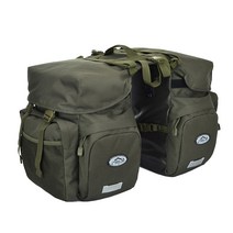 ANKRIC 자전거 대량 패니어 50L 안장 여행 짐받이 낙타 가방, 아미그린