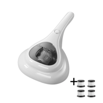 Hobbiesyos UV 침구청소기 가정용 무선 진드기 제거기, 흰색+4필터