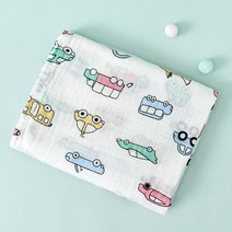 인견때타올 항균 천연 저자극 때수건모슬린 코튼 소재 플라밍고 프린트 아기 담요 신생아 거즈 침구 포, 19 VR