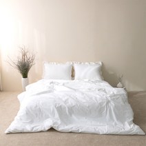 봄바람 60수 먼지없는 호텔 이불커버(싱글/퀸/라지킹), 투톤