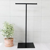 코코디피 큰T자 튼튼한 옷가게 미니 행거 옷걸이 파이프 주문제작 철재 헹거, 핑크