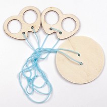 하비habim_끈 팽이 놀이 (원) 우드 만들기키트 만들기♥하비h