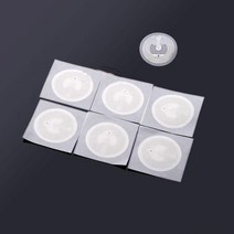 CUID 25mm 흰색 NFC 스티커 프로토콜 ISO14443A13.56MHz 213 범용 레이블 RFID 태그 전화 10 개, 10개