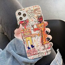 DU YNDFCNB Jean Michel Basquiat Art 낙서 전화 케이스 iphone 13 11 12 pro XS MAX 8 7 6 6S Plus X 5S S BZ
