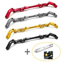 라인테크 PCX 멀티 크로스바 오토바이 핸들바 안개등 브라켓 포함, 티타늄