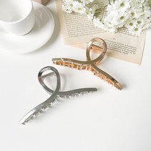 크로스 꼬임 메탈 대왕 숱마니 집게핀