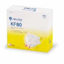 애니가드 꿈꾸는 고래 웰빙 황사 마스크 뉴 프리미엄 소형 KF80, 혼합색상, 450개, 1개입