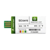 FRESHLIANCE Focus on fresh and safe life only Freshliance 10팩 USB 온도 데이터 로거 레코더 129600 포인트 고정밀 커버 30, 90days
