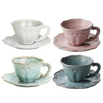 [브이비씨까사] VBC 까사 폰다코 티컵 & 소서_ 바로크 택1, 색상:화이트