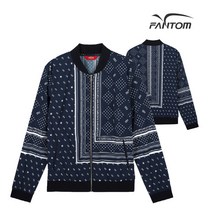 팬텀 골프 fantom여성 유니크 풀 패턴 블루종 점퍼 F22101JP262_NA, 100, NA