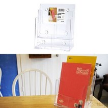 팜플렛 카탈로그 리플렛 진열대 거치대 꽂이 A4 2단