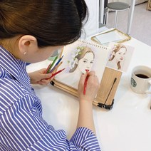그림초보 색연필 인물화 그림배우기 컬러링북+제이쌤 무료클래스12강