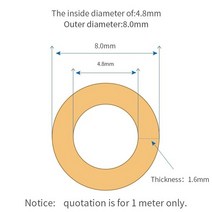 배관용품 연동 펌프 튜브 Saint gobain 호스 튜브의 pharmed bpt 튜브, 4.8mm 및 8mm (1m)