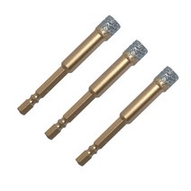 FCD 다이아몬드 융착 코아비트 6~16mm 육각생크 임팩용 천공 타일 대리석, 10mm