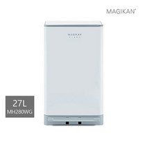 매직캔 [세트] 히포 27L+리필5롤 (화이트/베이지/세이지) 기본리필장착 1년사용가능 냄새차단 휴지통, 05_ 27L화이트(단품)→MH280WG