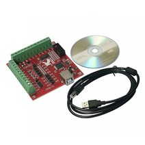 MACH3 4 축 100KHz USB 부드러운 스테퍼 모션 컨트롤러 카드 브레이크 아웃 보드 목재 조각사 미니 선반, 한개옵션0, 한개옵션0