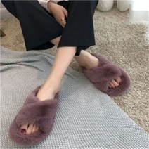 기타 ONM예쁜여성털실내화겨울거실화층간소음퍼슬리퍼