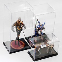 추천 조립 식 피규어 케이스 아크릴 장식 장 진열 가챠폰 건담 스케일 모형 먼지 보호 보관 함, 1개