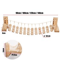 고양이구름다리 종이 캣타워 낮은 책장 무소음 캣휠 diy 아기고양이여러 사양 고양이 다리 벽 마운트 Sisal, 01 color_04 140CM