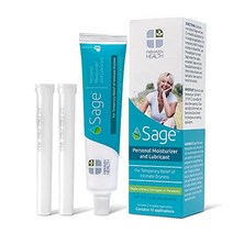 페어헤이븐 건강 세이지 질 모이스처라이저 및 윤활제 2-in-1 모이스춰라이징 여성용 윤활유 여성용 건조 파라벤 없이 만든 앰프 에스트로겐 12개 응용 프로그램1.4온스 1팩