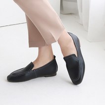 씨크릿컴퍼니 라운드 메르비 가죽 클래식 로퍼