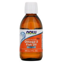나우푸드 오메가 3 Fish Oil 레몬 Lemon Flavored 7 fl oz (200 ml)