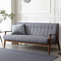 베스트리빙 피오나 원목 가죽소파/1인소파/2인소파/3인소파 2color, 3인, 브라운프레임+그레이방석