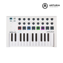 Arturia MiniLab MK2 화이트 아투리아 미디 키보드 컨트롤러 / 피그먼트 3 제공