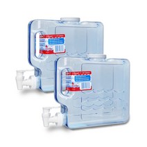 애로우 캠핑 물통 슬림사각 2.8L, 혼합색상, 2개