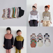 어나덜드림 페이크 목폴라 유아 아동 남아 여아 공용 간절기 목도리 넥워머 폴라 겨울 목티