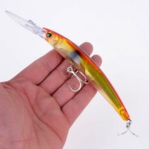 큰크랭크베이트 17cm 24g 움직이는 인공 미끼 미노우 페체베이스 파이크 잉어낚시 태클 1 개입, 17 V