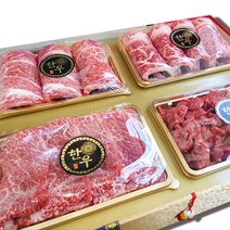 1++ 투뿔 한우선물세트 꽃등심 1.0kg 특수 500g 국거리 400g 소고기 구이 추석 설 명절 부모님 선물 이바지