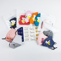 에스티케이 KC인증 숨쉬기 편한 유아동 캐릭터 입체 마스크 (스티커세트)