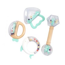 4종 아기 손장난감 손잡이 딸랑이 세트 100일 국민 선물 0세장난감 육아템 육아아이템 영유아 놀잇감