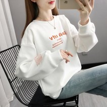 봄 가을 긴팔 티셔츠 여성 빅사이즈 의류 캐주얼