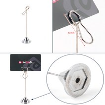 가격텍 거치대 메탈꽂이 카페 음식점 포토꽂이, 사이즈