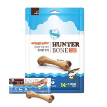 자연애 헌터본 480g32p 덴탈껌 강아지간식, 헌터본 연어맛32p
