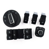 골프카운터 골프악세서리미러 스위치 윈도우 스위치 VW 골프 MK5 6 제타 MK5 Passat B6 B7 Tiguan 5ND 959, 06 Handle SET