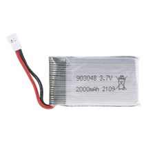 드론 열화상 카메라 3.7v 2000mah lipo 배터리 903048 리튬 이온 배터리충전기 rc quadcopter 수리 예비 부품 ky601s h11d h11c rc