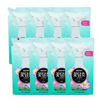 샤프란케어 꽃담초 섬유탈취제 연꽃향 리필 320ml x8개, 8개