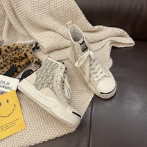 여자스니커즈 KX 12 장 소둔함 원저우시 슈즈 사이즈부족함 둥근코 스트랩 캐주얼화 하이탑 캐쥬얼 겨울 2892347384