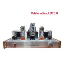진공관 앰프 블루투스 오디오 하이 엔드 홈 튜브 순수 클래스 수제 홈 시어터 진공관, 흰색(BT5.0 포함)_110V
