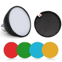 Godox AD-S11 컬러 젤 필터 벌집 그리드 + AD-S2 표준 반사판 소프트 디퓨저 witstroad-360 II AD360II AD1, 한개옵션0